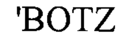 'BOTZ trademark