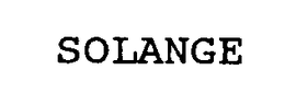 SOLANGE trademark