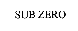 SUB ZERO trademark