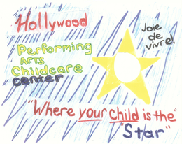 PERFORMING ARTS CHILDCARE CENTER "WHERE YOUR CHILD IS THE STAR" HOLLYWOOD JOIE DE VIVRE! trademark