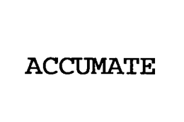 ACCUMATE trademark
