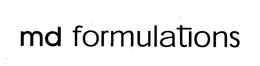 MD FORMULATIONS trademark