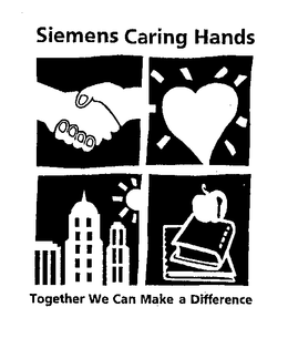 SIEMENS CARING HANDS TOGETHER WE CAN MAKE A DIFFERENCE trademark