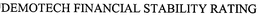 DEMOTECH FINANCIAL STABILITY RATING trademark