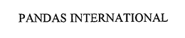 PANDAS INTERNATIONAL trademark