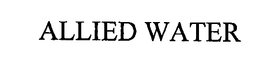 ALLIED WATER trademark