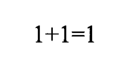 1+1=1 trademark
