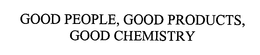 GOOD PEOPLE, GOOD PRODUCTS, GOOD CHEMISTRY trademark