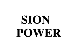 SION POWER trademark
