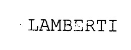 LAMBERTI trademark