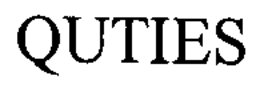 QUTIES trademark