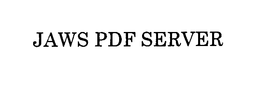 JAWS PDF SERVER trademark