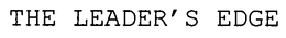THE LEADER'S EDGE trademark