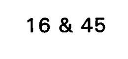 16 & 45 trademark
