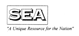 SEA "A UNIQUE RESOURCE FOR THE NATION" trademark