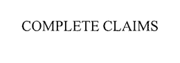 COMPLETE CLAIMS trademark