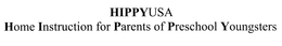 HIPPYUSA HOME INSTRUCTION FOR PARENTS OF PRESCHOOL YOUNGSTERS trademark