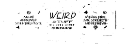 WEIRD STUFF trademark