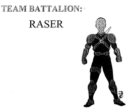 TEAM BATTALION: RASER trademark