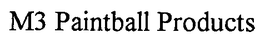 M3 PAINTBALL PRODUCTS trademark