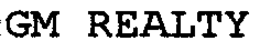 GM REALTY trademark