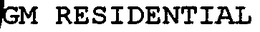 GM RESIDENTIAL trademark