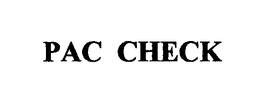 PAC CHECK trademark