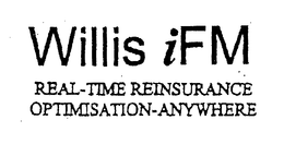 WILLIS IFM REAL-TIME REINSURANCE OPTIMISATION-ANYWHERE trademark