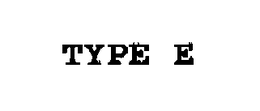 TYPE E trademark
