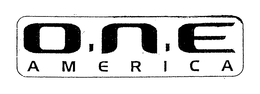 O.N.E AMERICA trademark