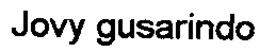 JOVY GUSARINDO trademark