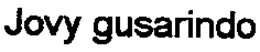 JOVY GUSARINDO trademark