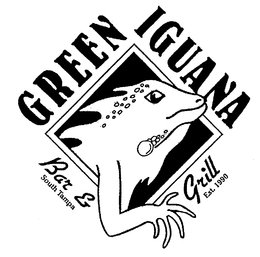 GREEN IGUANA BAR & GRILL SOUTH TAMPA EST. 1990 trademark