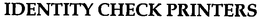 IDENTITY CHECK PRINTERS trademark