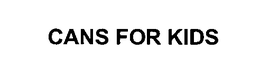 CANS FOR KIDS trademark