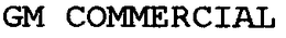 GM COMMERCIAL trademark