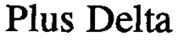 PLUS DELTA trademark