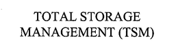 TOTAL STORAGE MANAGEMENT (TSM) trademark