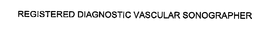 REGISTERED DIAGNOSTIC VASCULAR SONOGRAPHER trademark