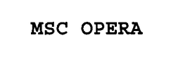 MSC OPERA trademark