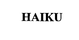 HAIKU trademark