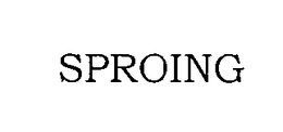 SPROING trademark