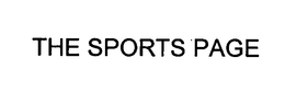 THE SPORTS PAGE trademark