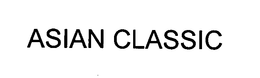 ASIAN CLASSIC trademark
