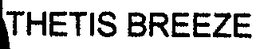THETIS BREEZE trademark