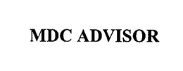 MDC ADVISOR trademark