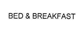 BED & BREAKFAST trademark