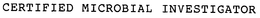 CERTIFIED MICROBIAL INVESTIGATOR trademark