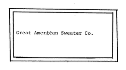 GREAT AMERICAN SWEATER CO. trademark
