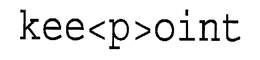KEE<P>OINT trademark